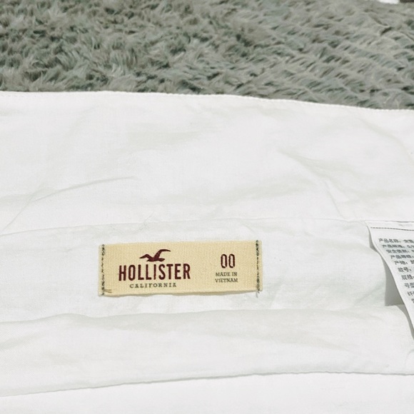 Hollister White Crochet Mini Skirt Size 00 Junior - Picture 15 of 15